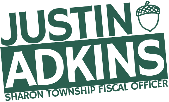Justin Adkins · Sharon Township Fiscal Officer logo